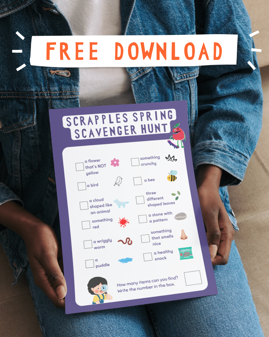 Download Our Spring Scavenger Hunt! - Scrapples