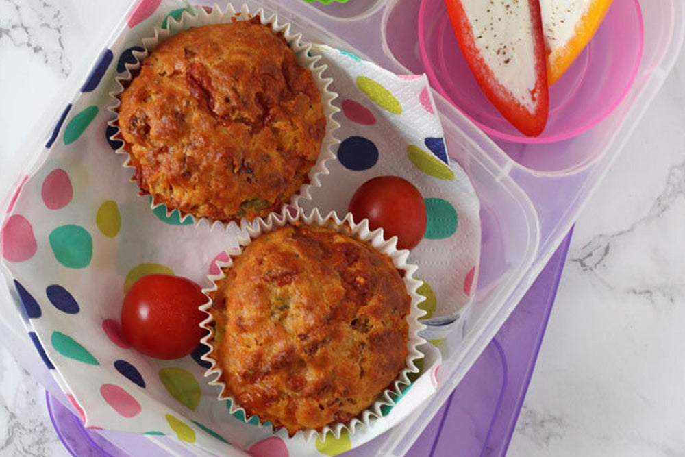 Back to School Pizza Lunch Box Muffins Scrapples